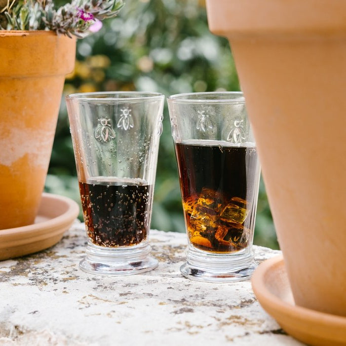 SET 6 VASOS ALTO ABEJA 310ML