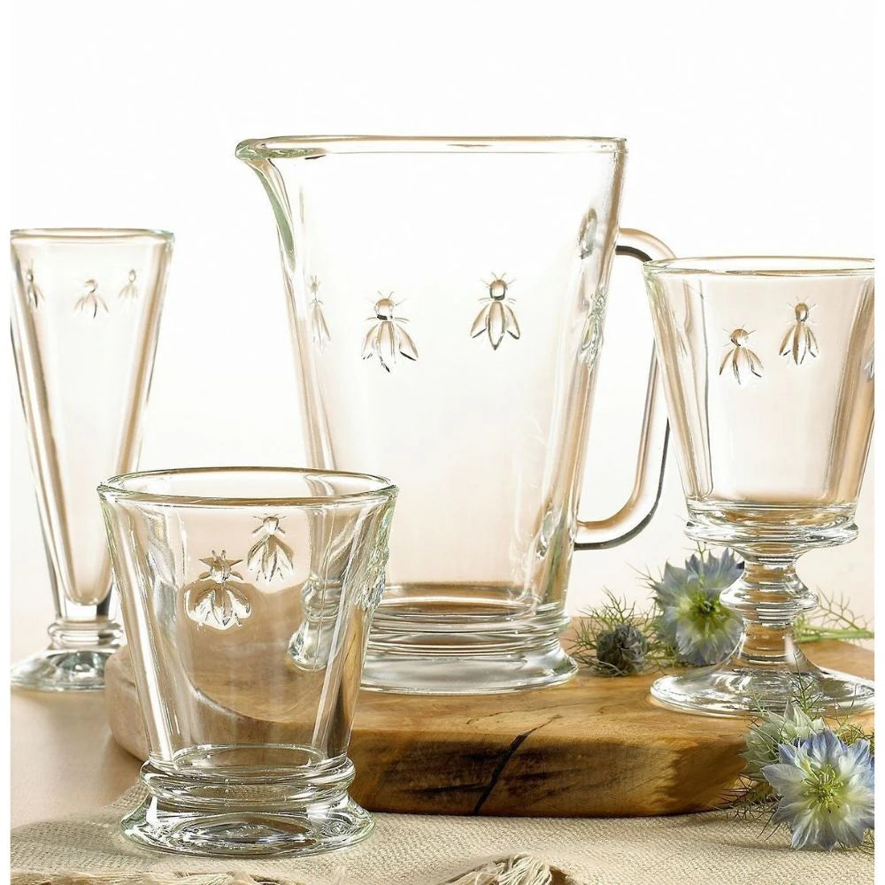 PACK JUGO: PITCHER ABEJA + 6 COPAS