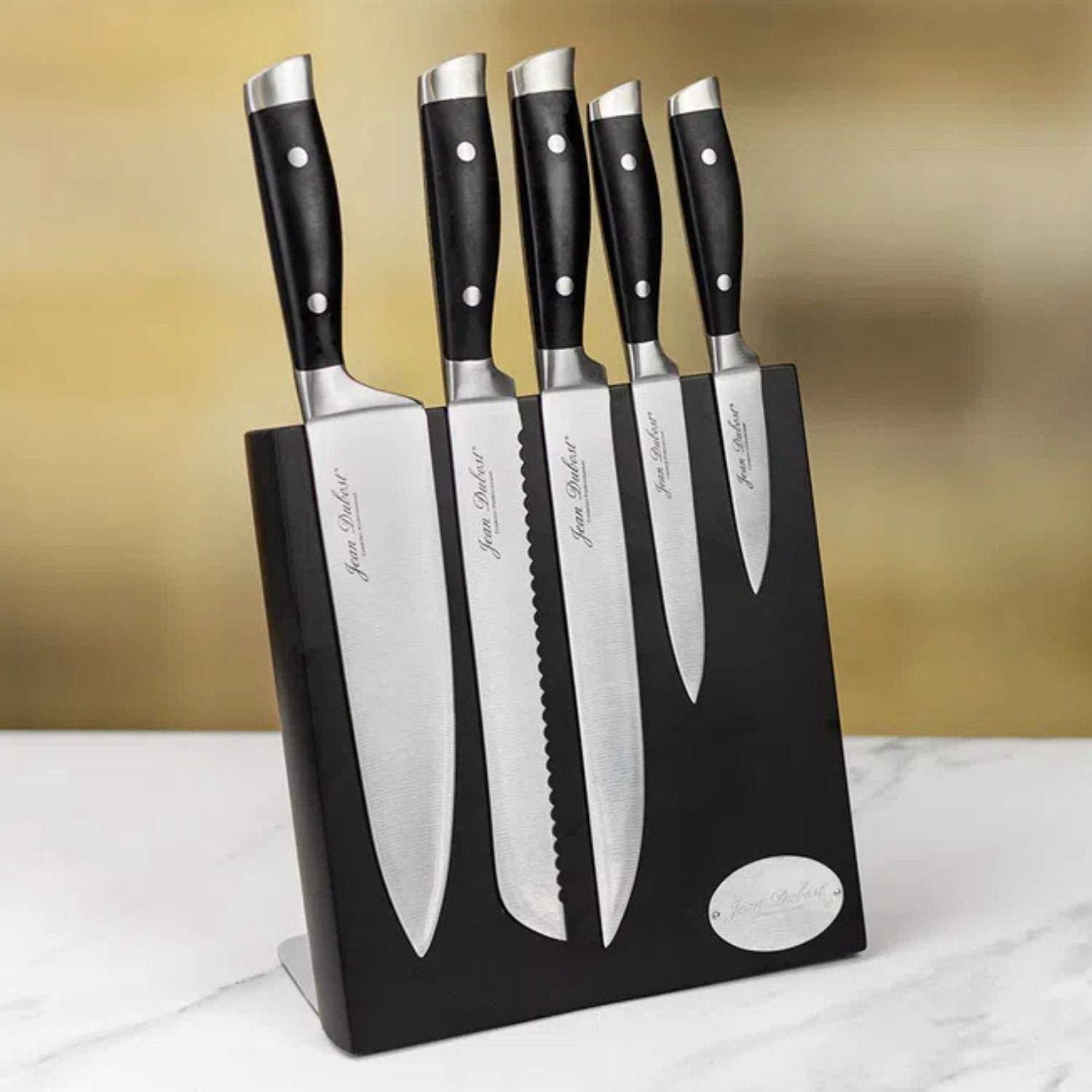 Bloque 5 Cuchillos De Cocina Laguiole Jean Dubost