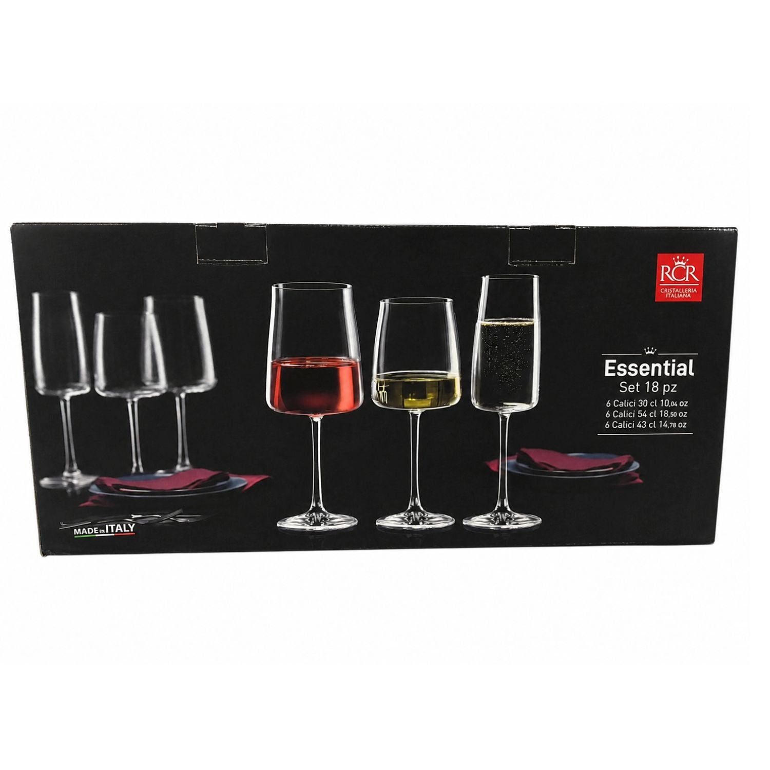 Set de 18 Copas Essential RCR