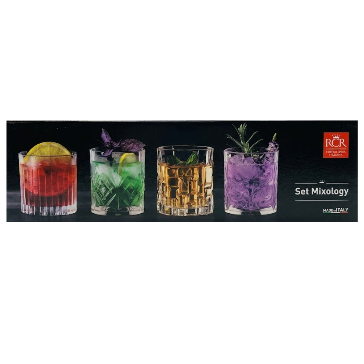 Juego 4 Vasos Mixology Alto y Whisky (4 personas)