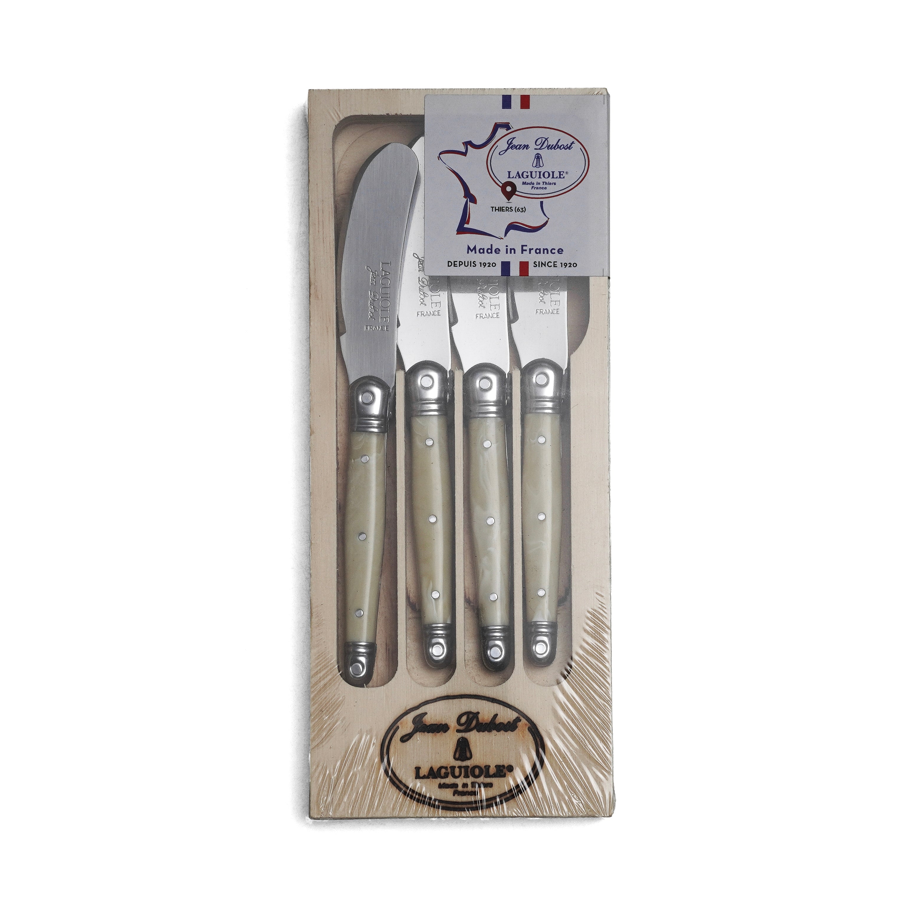 Set de 4 Cuchillos Para Mantequilla Laguiole Jean Dubost