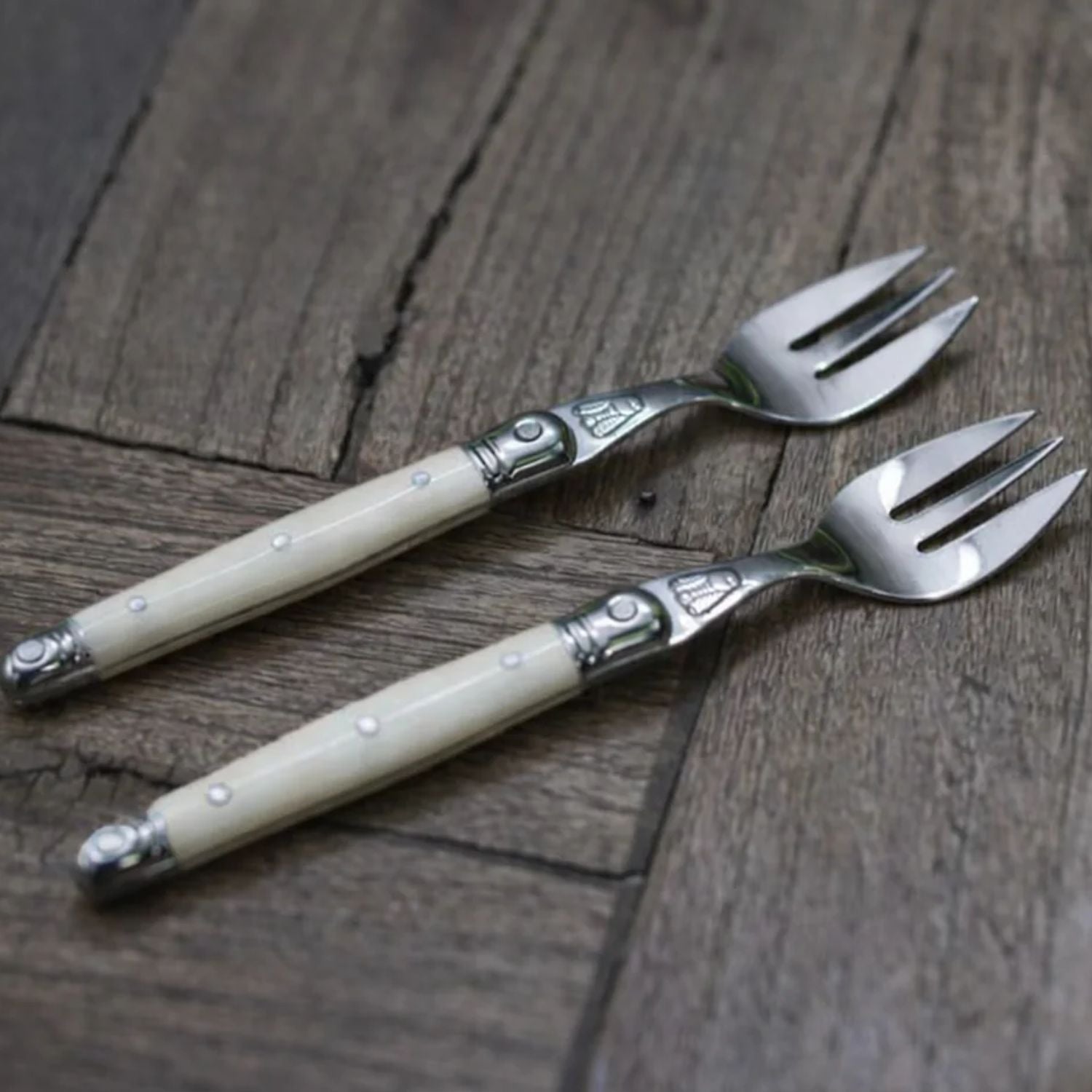 LAGUIOLE SET 6 TENEDORES TORTA - IVORY
