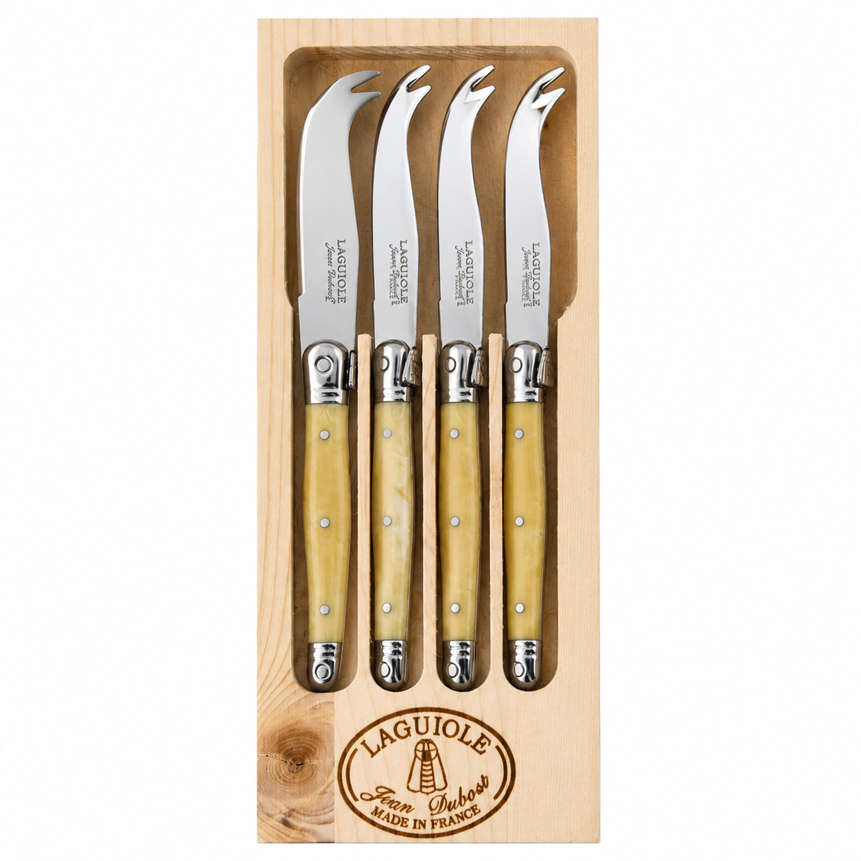 LAGUIOLE SET 4 MINI CUCHILLOS QUESO MARMOL