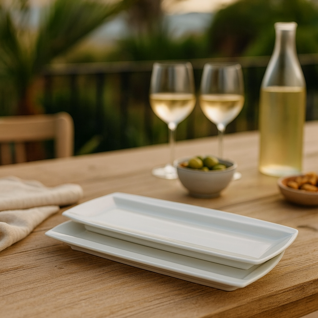 SET 2 CAT BANDEJA LOUNGE WHITE GRANDE 30 CMS