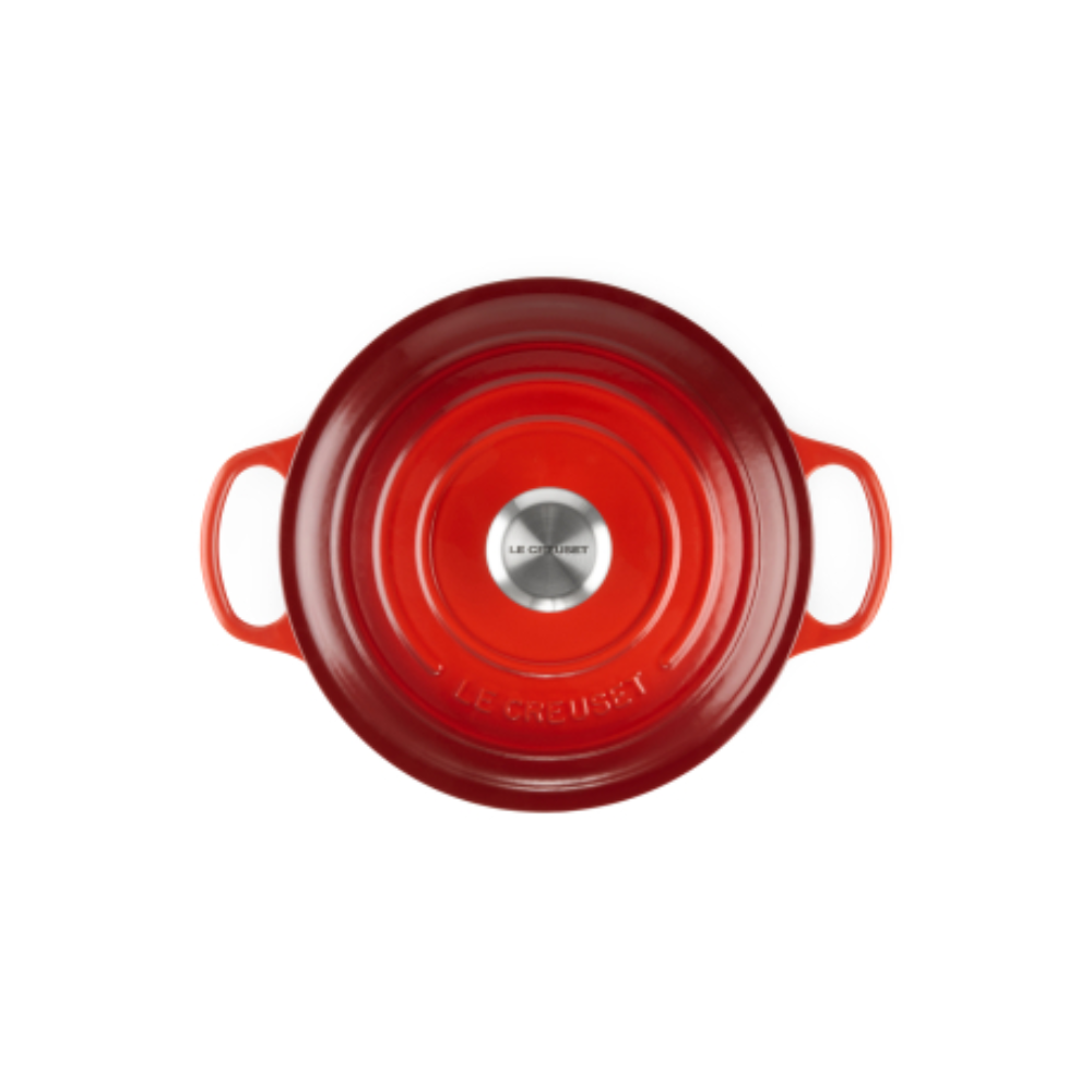 OLLA COCOTTE REDONDA 24cm CEREZA