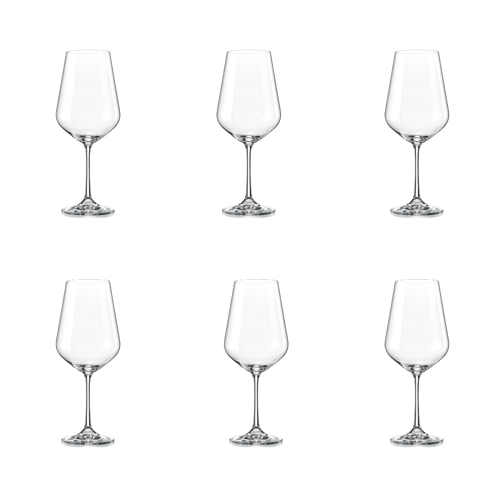 CRYSTALEX SET 6 COPAS 500ML BORDEAUX