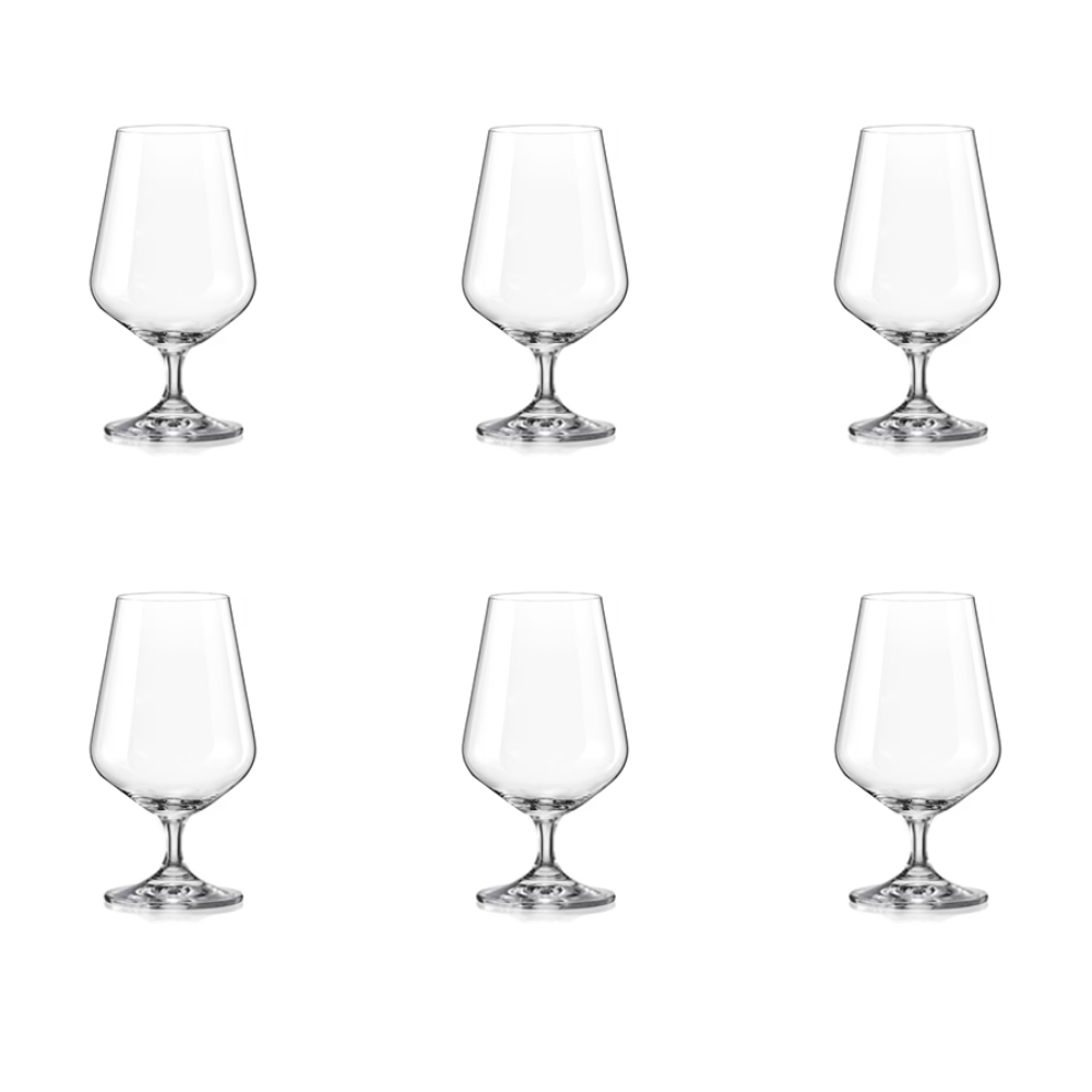 CRYSTALEX SET 6 VASOS CERVEZA SIESTA 380ml.