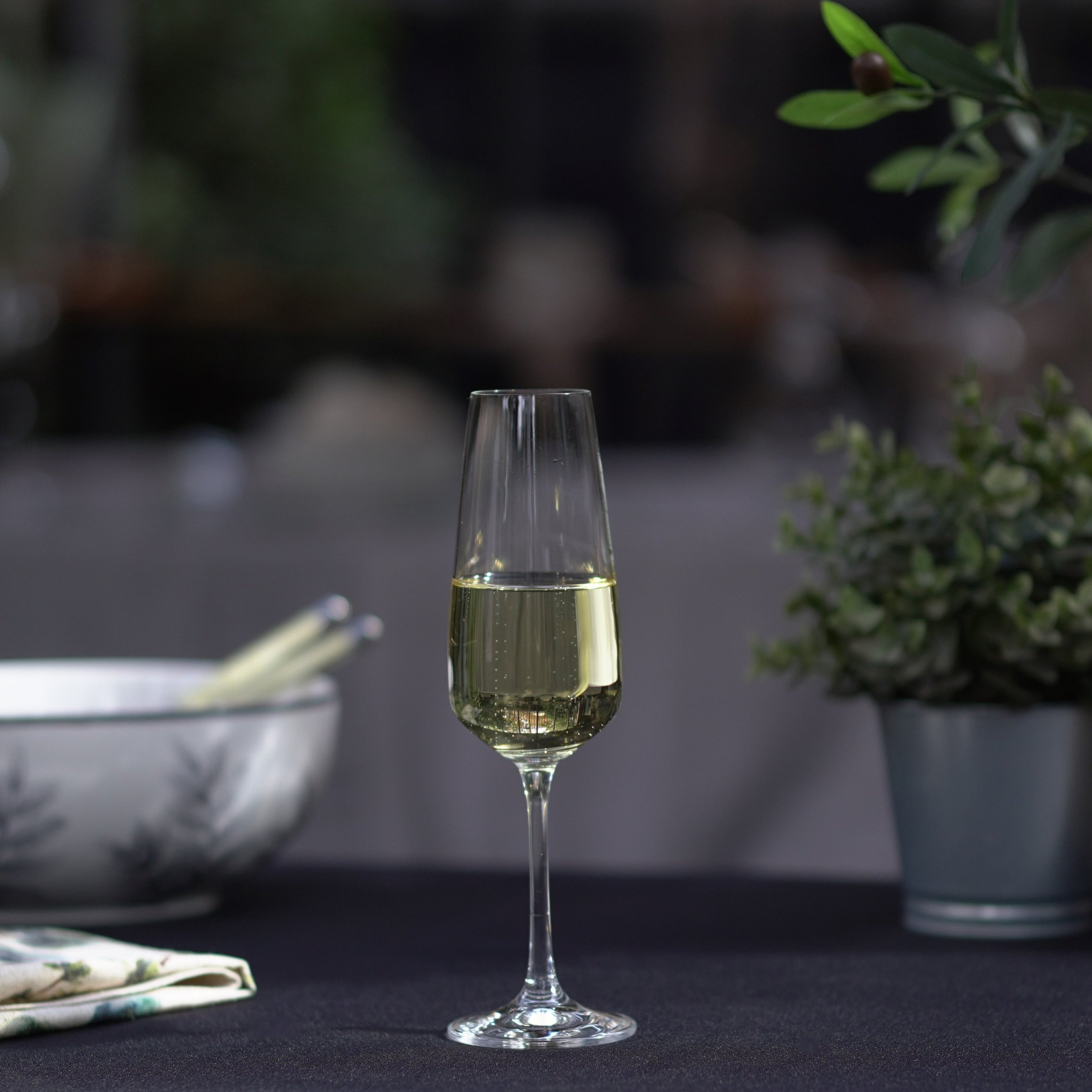 CRYSTALEX SET 6 COPAS CHAMPAGNE GISELLE 190 ML