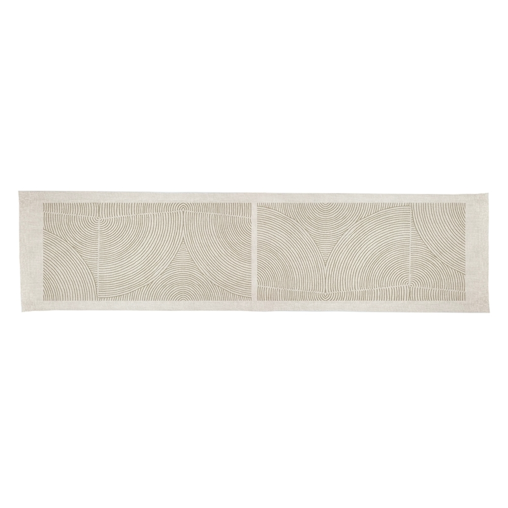 TUYO PRINT CAMINO DE MESA TAUPE - LINET NATURAL