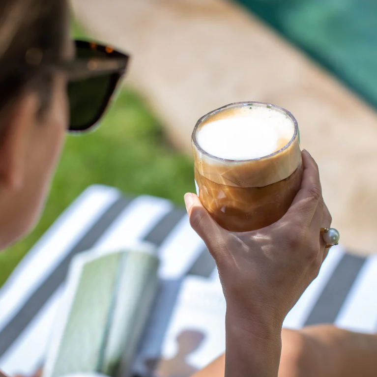 KOZIOL: SET 6 VASOS AGUAMARINA SUPERGLASS N°2