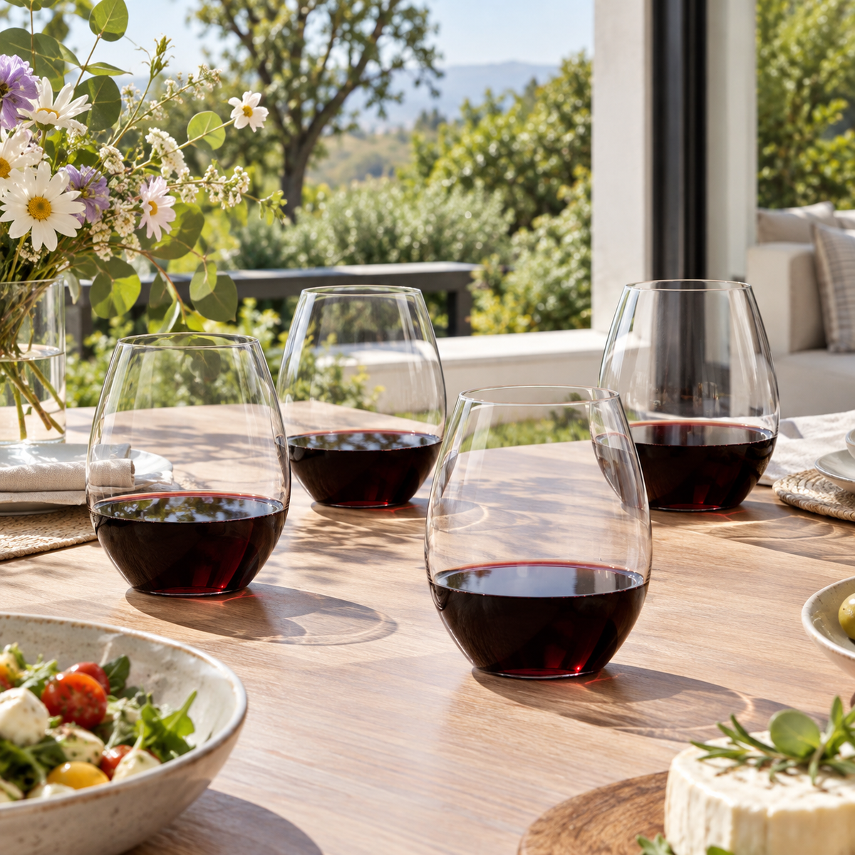 RIEDEL WINE FRIENDLY SET 8 COPAS SIN PIE