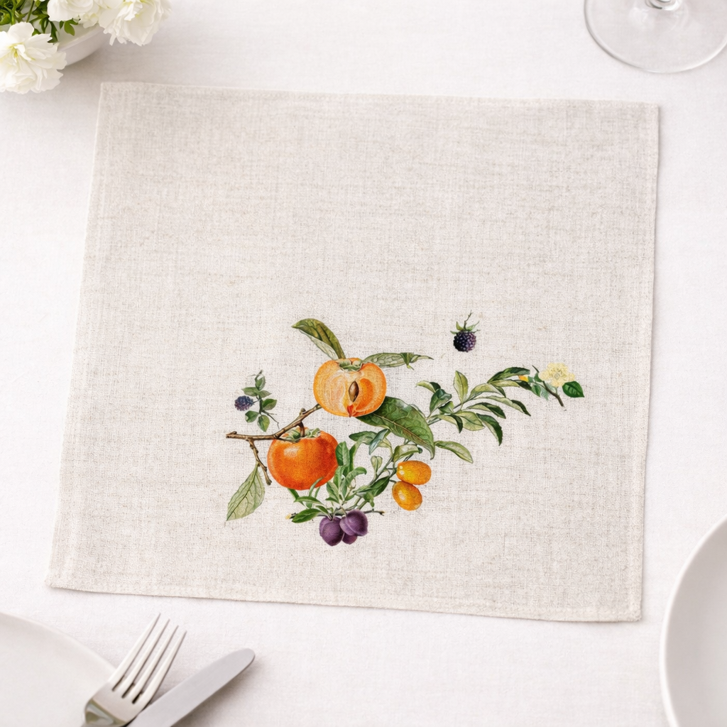 TUYO PRINT: SET 4 SERVILLETAS FRUTAS