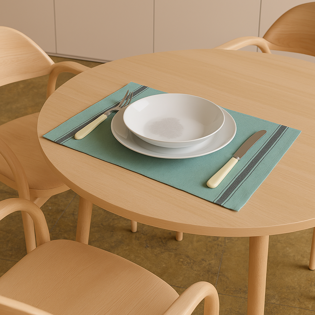 SET 6 SERVILLETAS/INDIVIDUALES LINO OLBIA CELADON