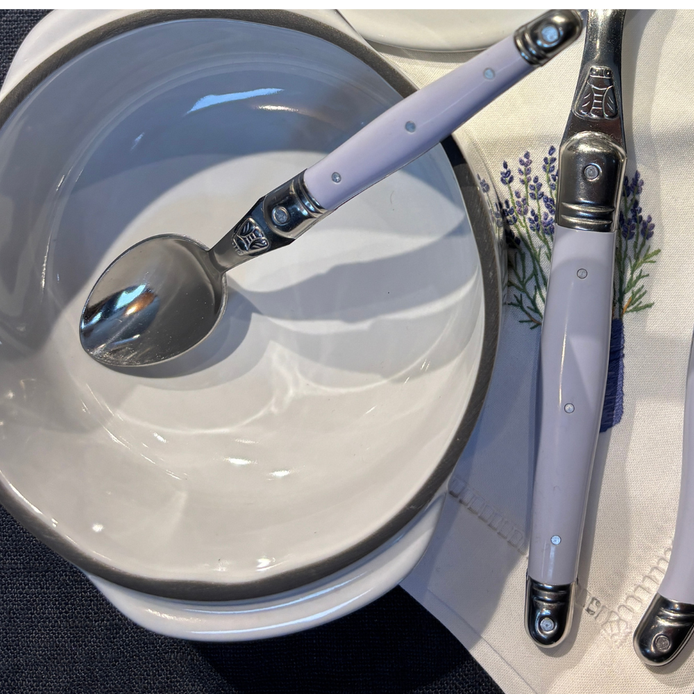 LAGUIOLE: SET 6 CUCHARITAS LAVANDA