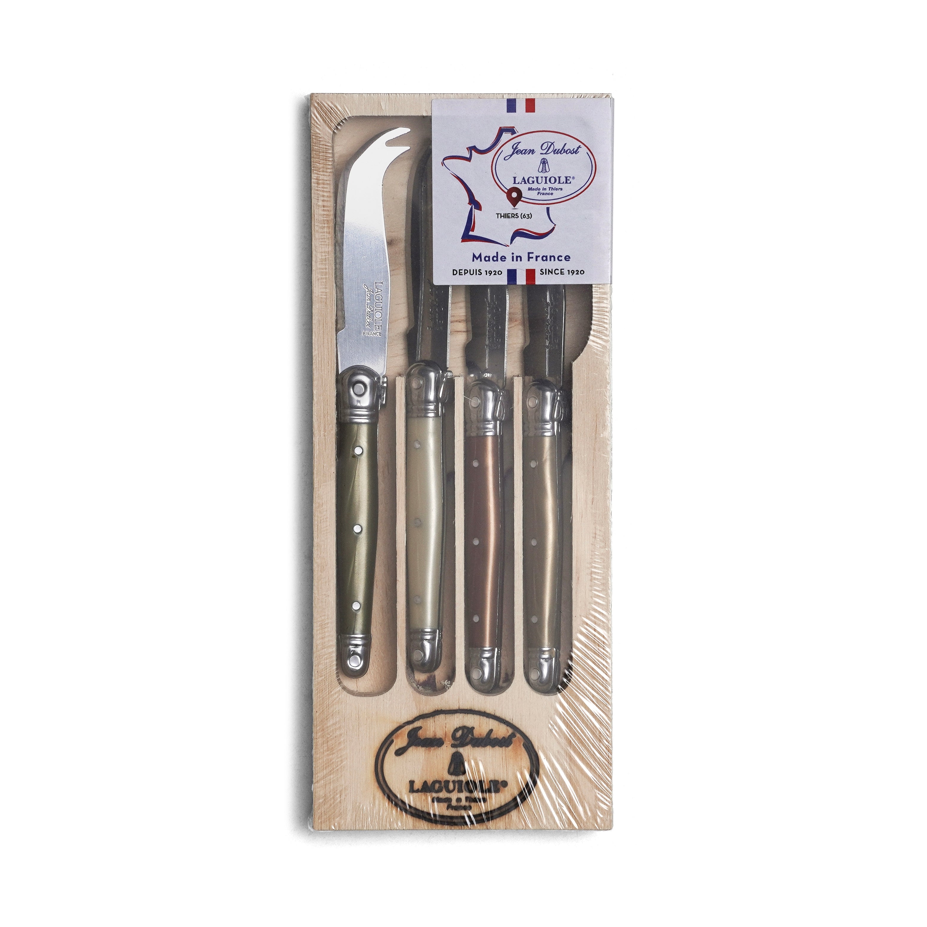 LAGUIOLE SET 4 MINI CUCHILLOS QUESO MINERAL