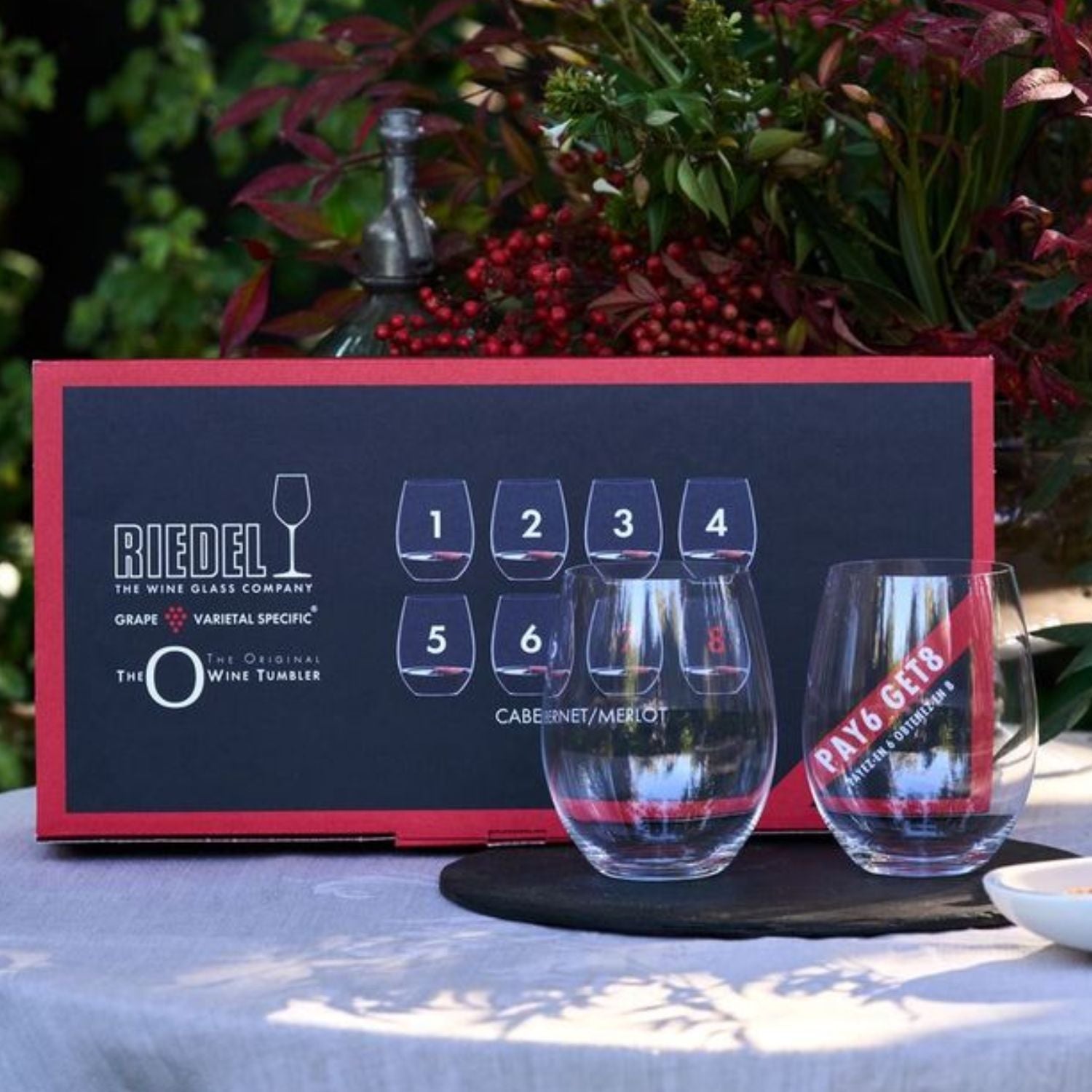 Set 8 Copas "O" Cabernet Sauvignon Riedel