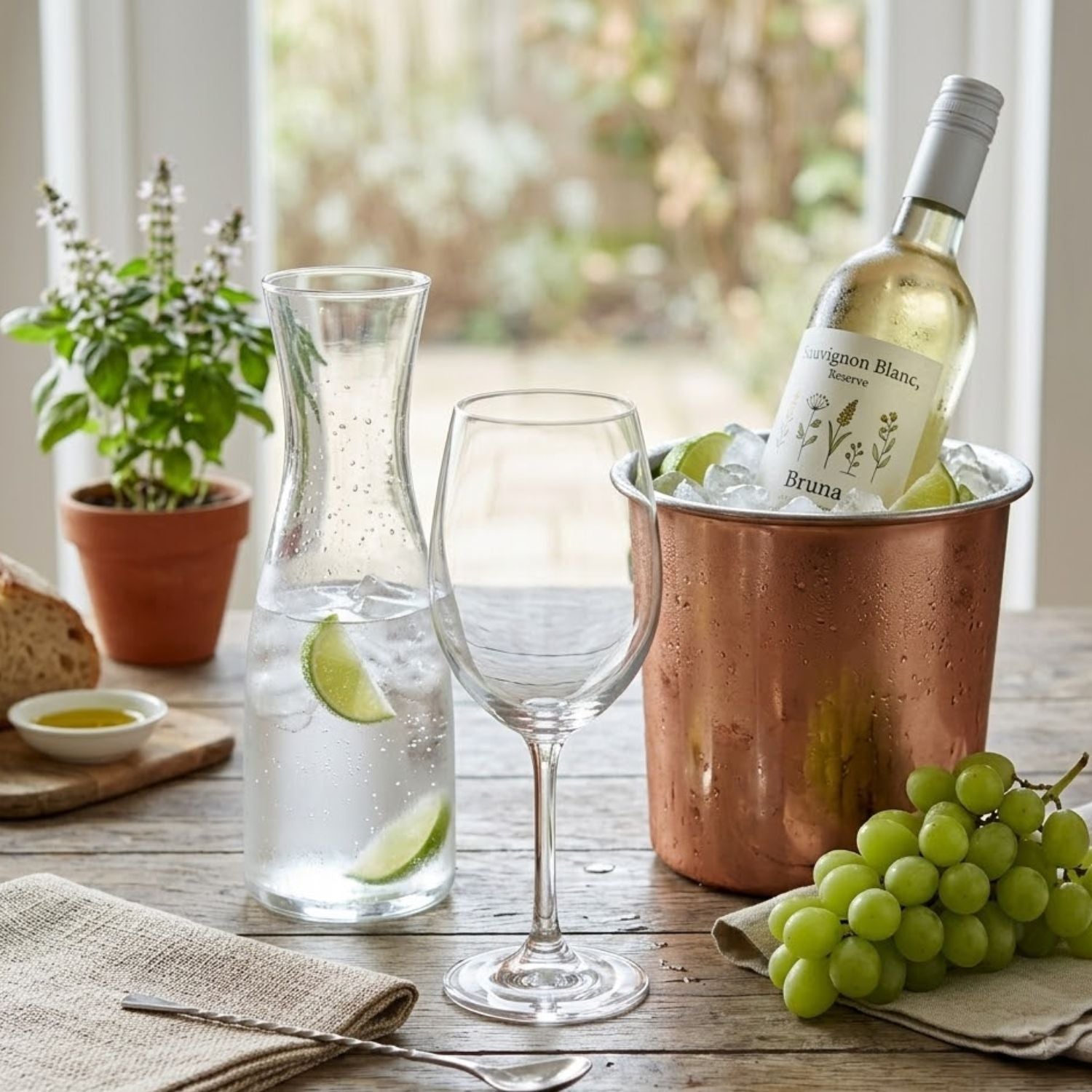 CRYSTALEX SET 6 COPAS VINO BLANCO BRUNA 350ml