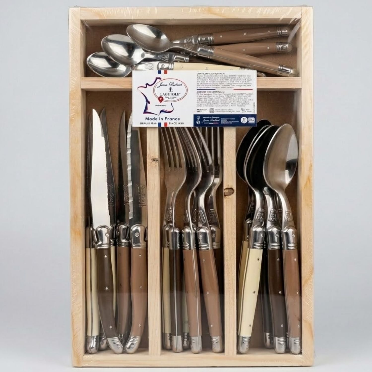 SET DE CUCHILLERIA 24 PIEZAS LINO LAGUIOLE JEAN DUBOST