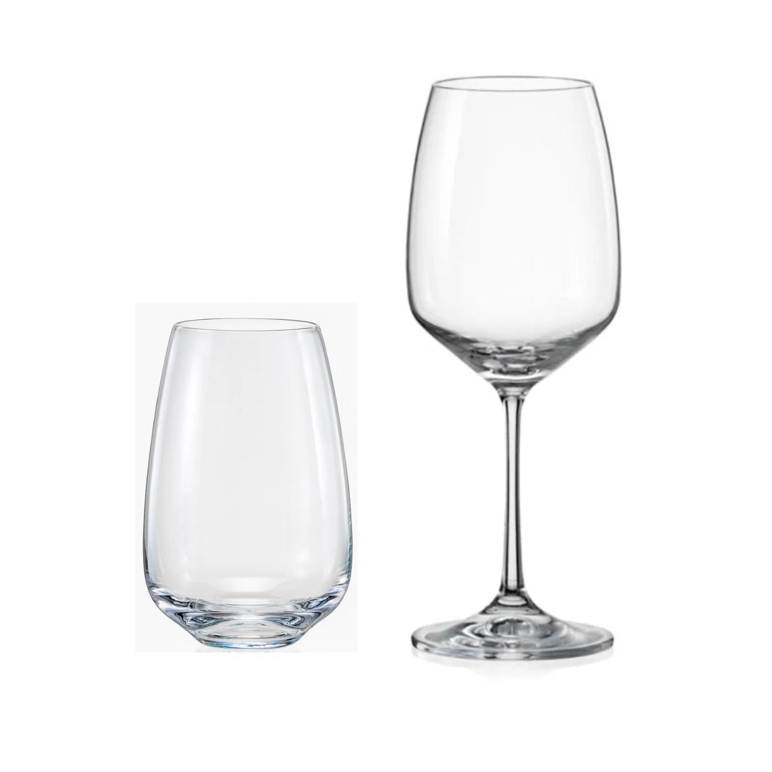 PACK CRYSTALEX GISELLE COPAS + VASOS ALTOS