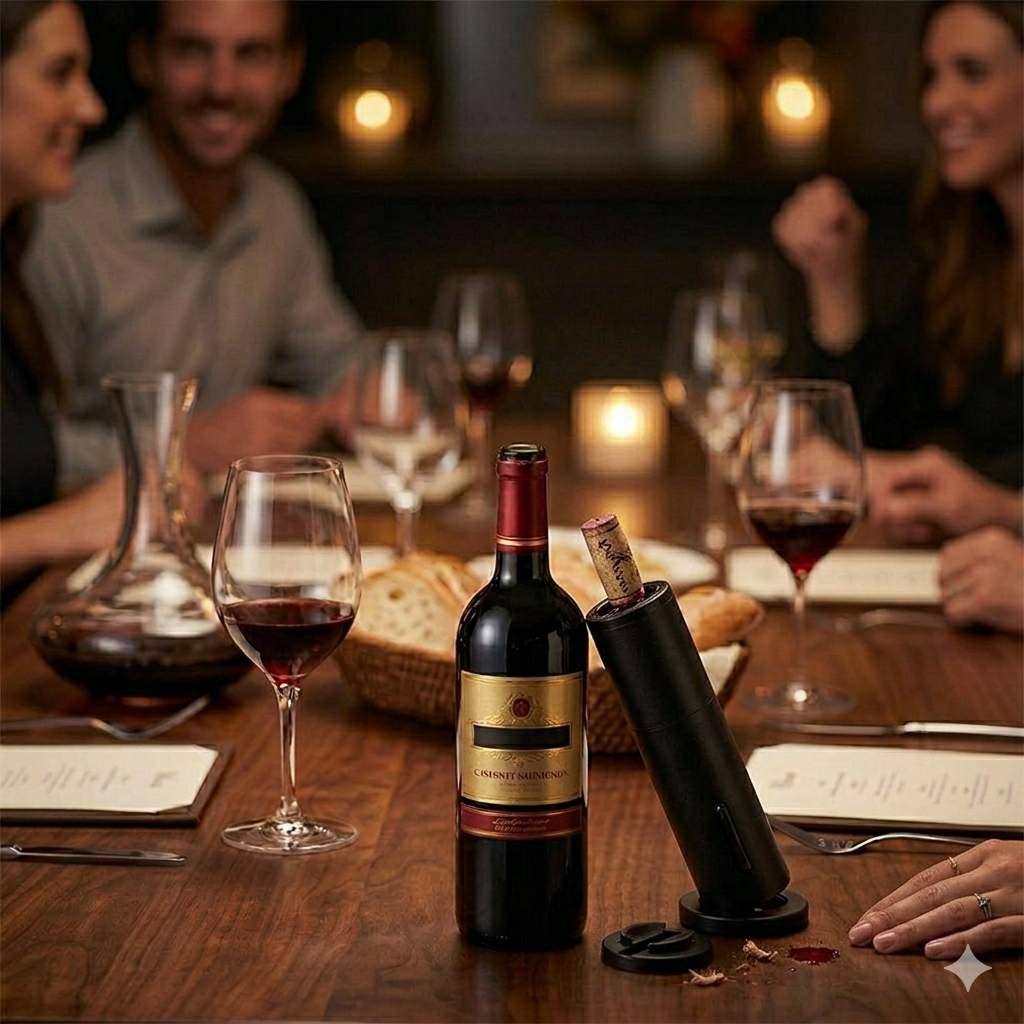WINE DESCORCHADOR ELECTRICO RECARGABLE