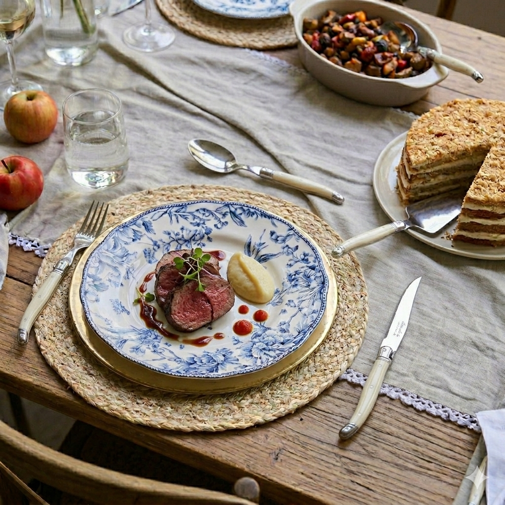 PACK MESA LAGUIOLE JEAN DUBOST IVORY