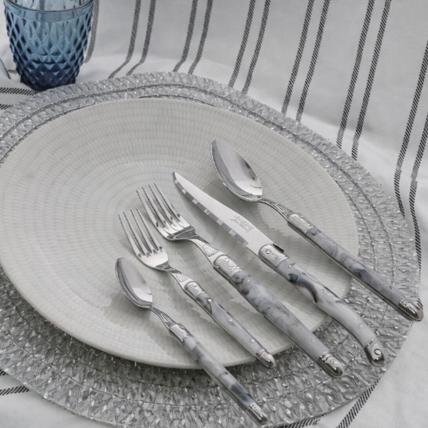 BLOQUE 6 CUCHILLOS DARK GREY LAGUIOLE JEAN DUBOST