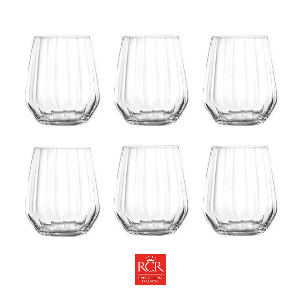 RCR SET 6 VASOS OPTIQ 430ML