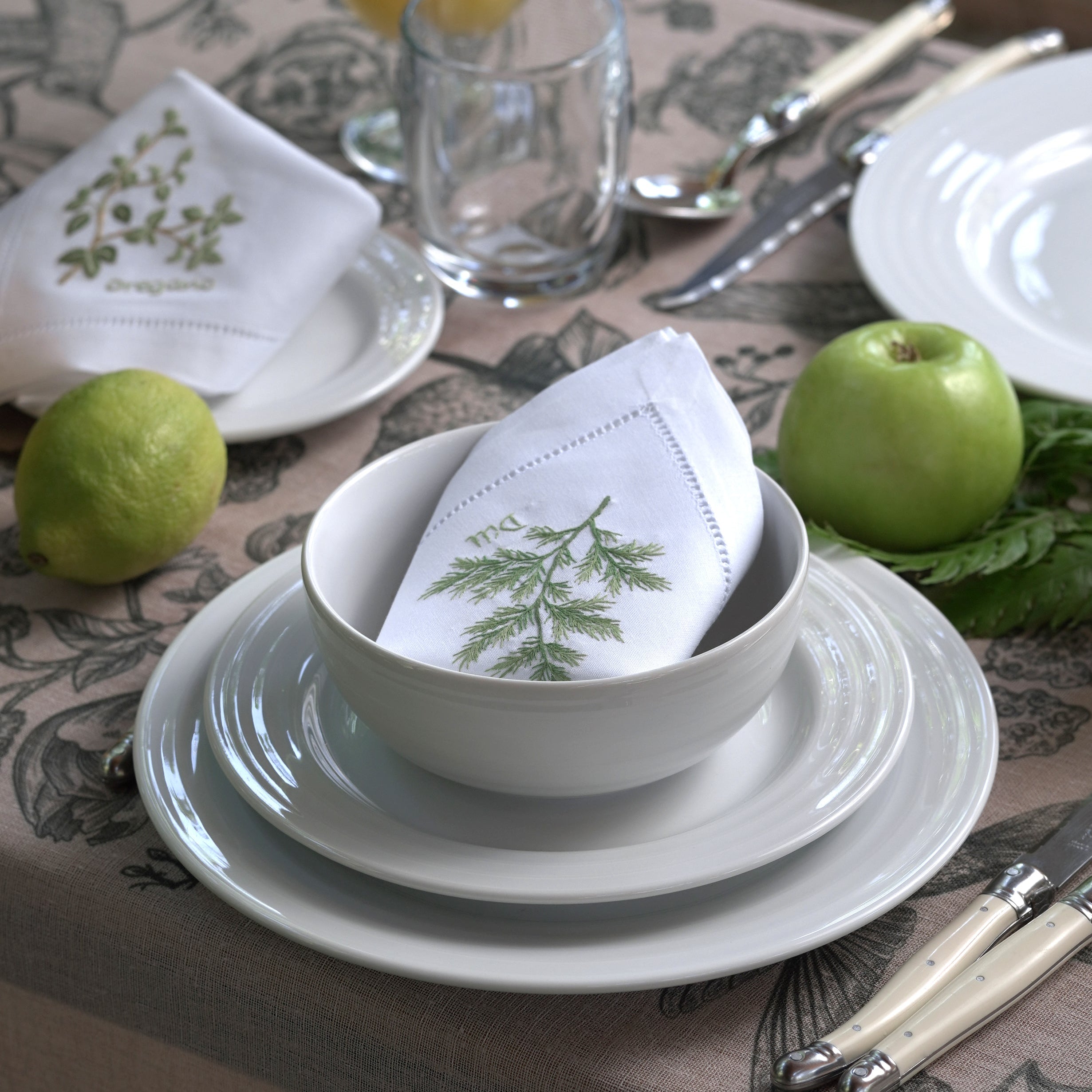 KLAPP: SET 6 SERVILLETAS HIERBAS