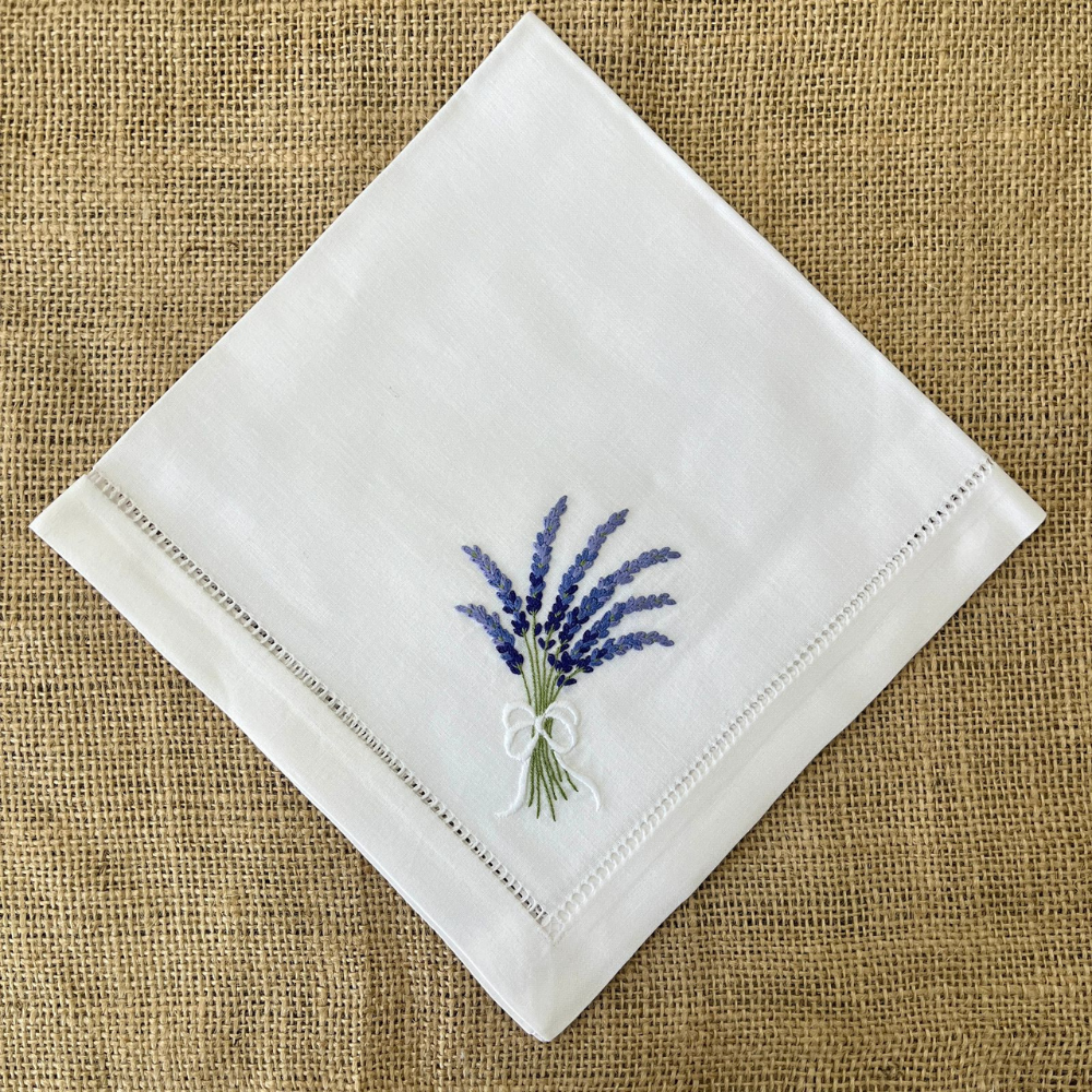 SET 6 SERVILLETAS FLORES