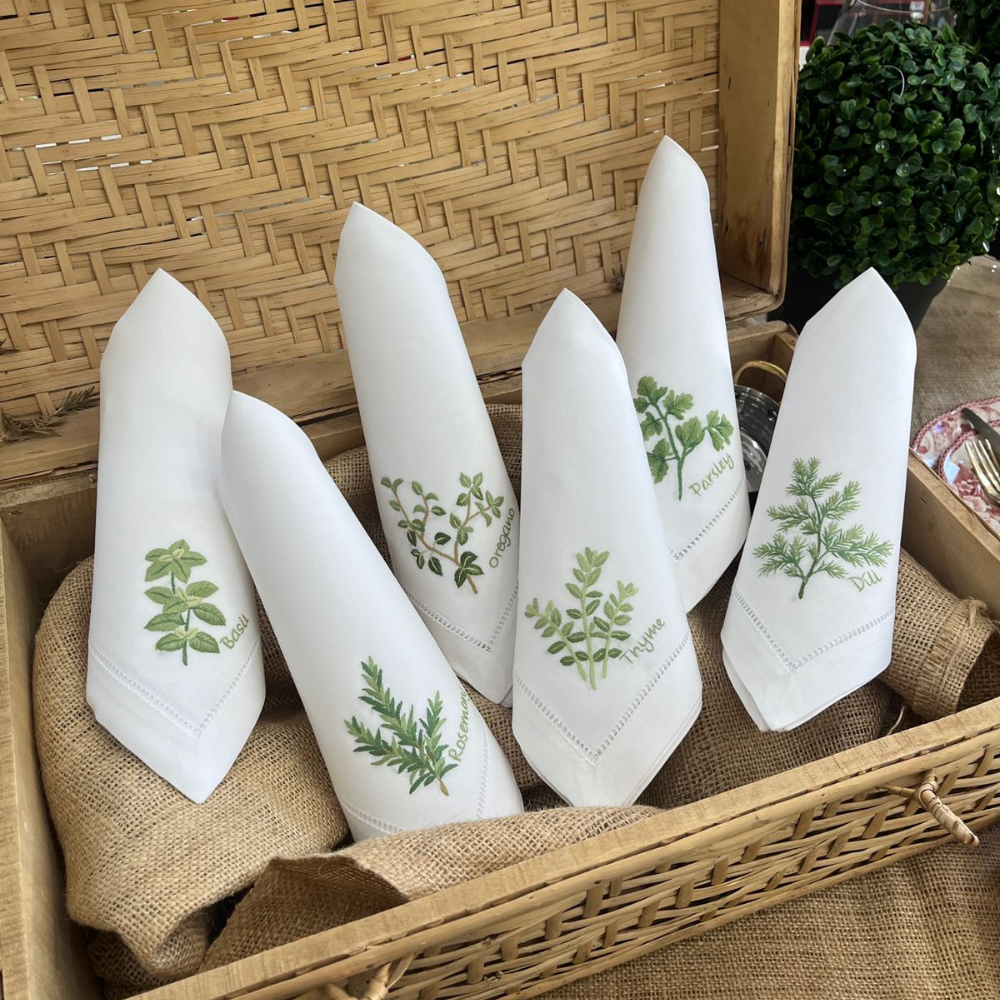 KLAPP: SET 6 SERVILLETAS HIERBAS