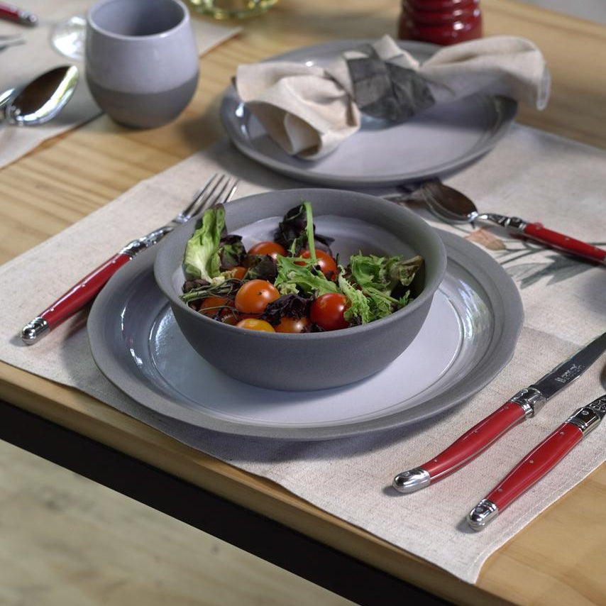 LAGUIOLE SET CUCHILLERÍA 24 PIEZAS ROJO - Caja Kraft