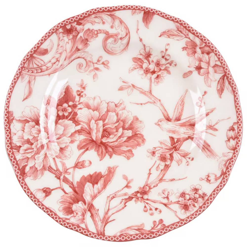 Vajilla de Porcelana 24 Piezas Adeliade Red Klapp