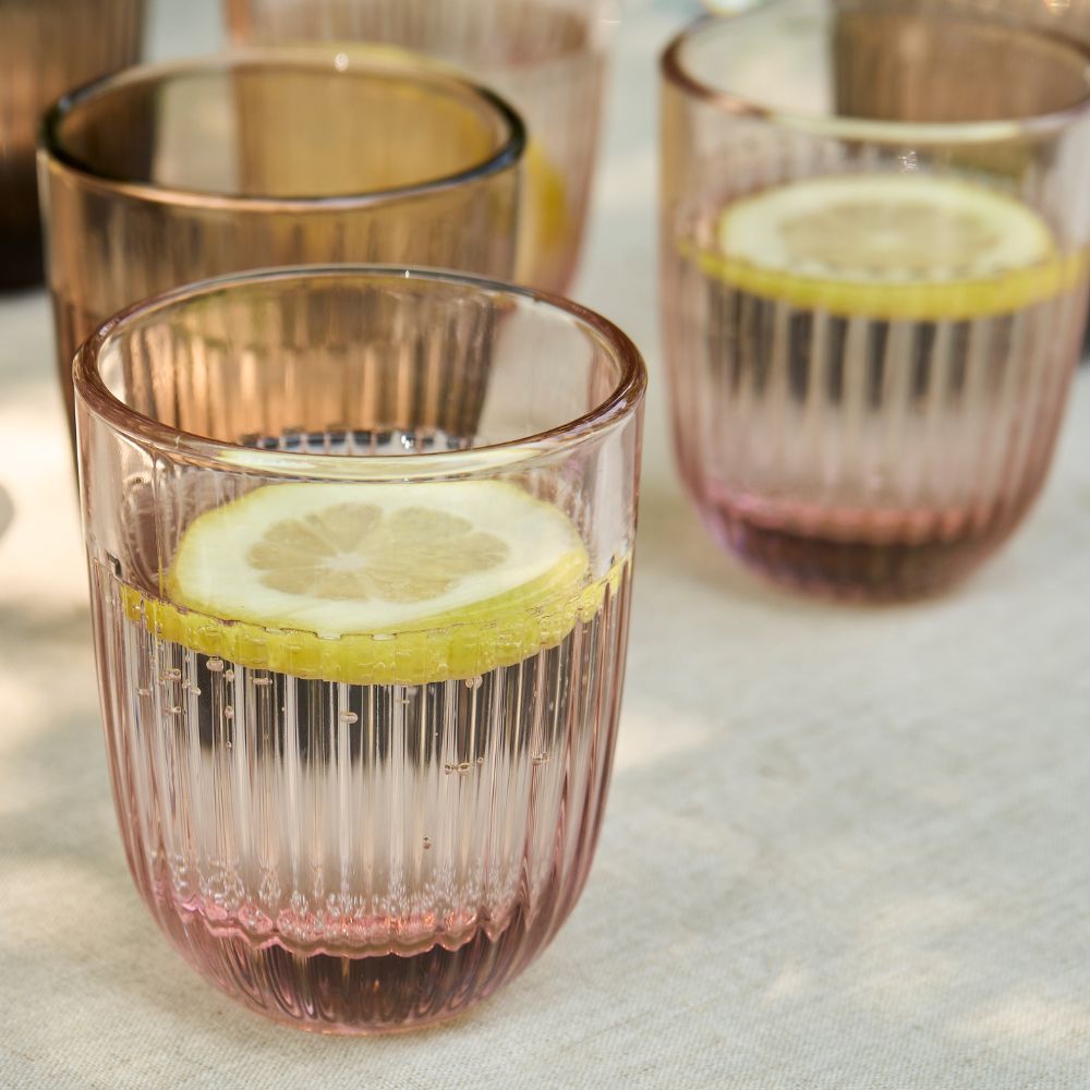 SET 6 VASOS BAJOS OUESSANT ROSADO