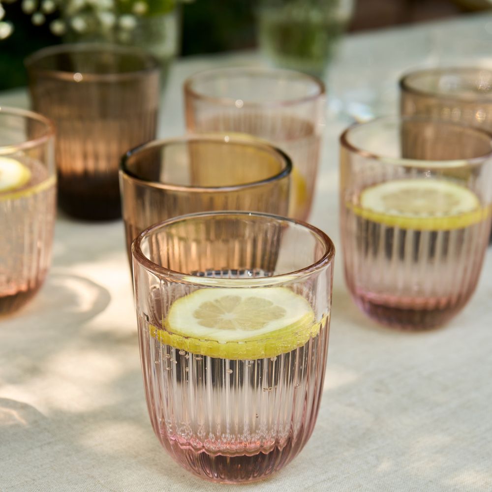 SET 6 VASOS BAJOS OUESSANT ROSADO