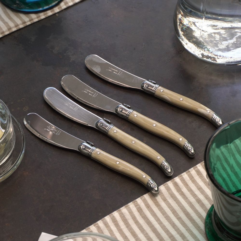 Set de 4 Cuchillos Para Mantequilla Laguiole Jean Dubost