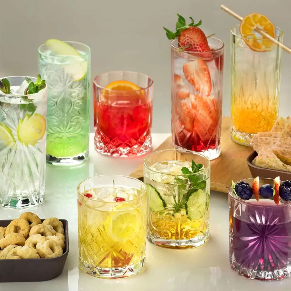 Juego 4 Vasos Mixology Alto y Whisky (4 personas)