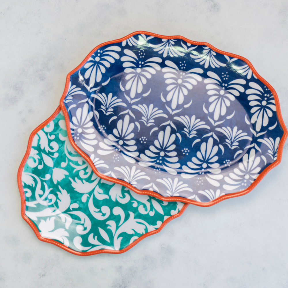 KLAPP PLATO OVALADO MELAMINA TRIUNPH 45 CM AZUL