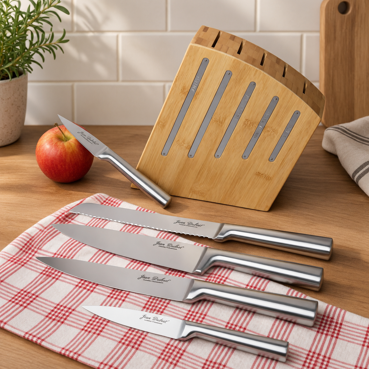 LAGUIOLE BLOQUE 5 CUCHILLOS COCINA KIMONO