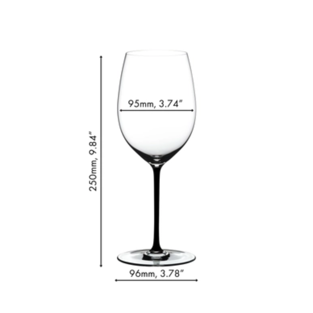 Copa Fatto A Mano Base Negra Cabernet/Merlot Riedel