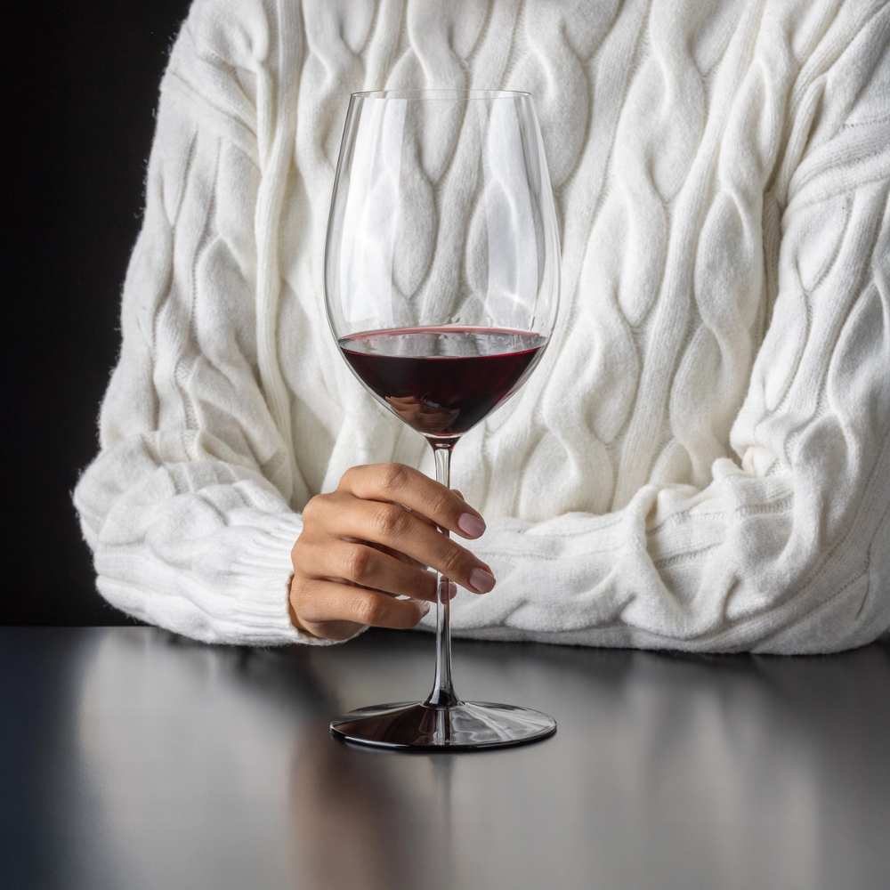 Copa Fatto A Mano Base Negra Cabernet/Merlot Riedel