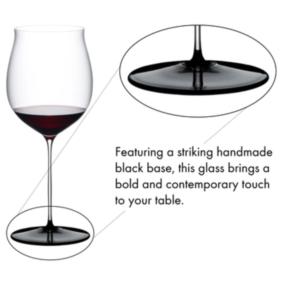 RIEDEL COPA FATTO A MANO BASE NEGRA PINOT NOIR