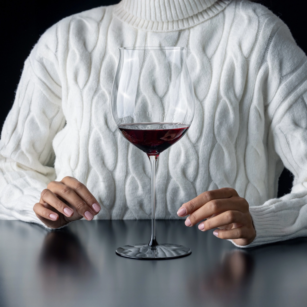 RIEDEL COPA FATTO A MANO BASE NEGRA PINOT NOIR