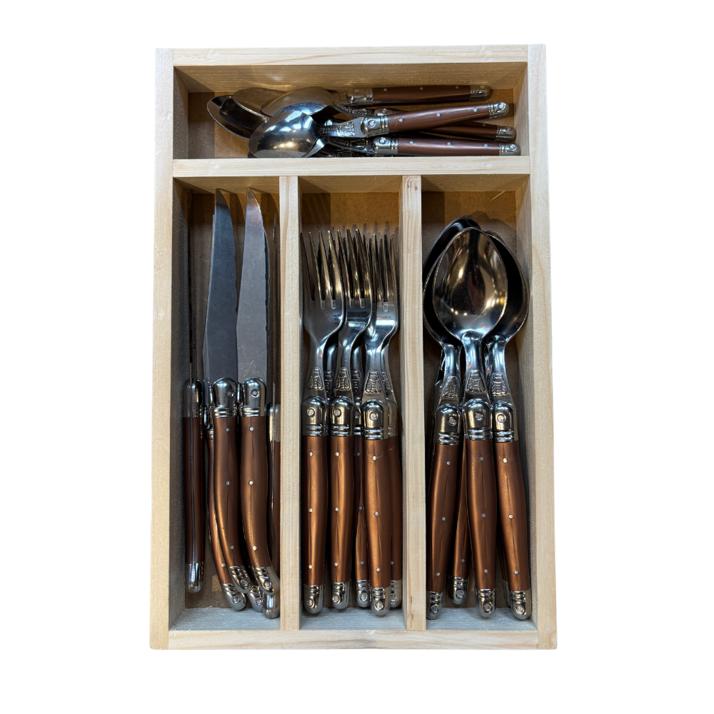 LAGUIOLE SET CUCHILLERÍA 24 PIEZAS CAFE