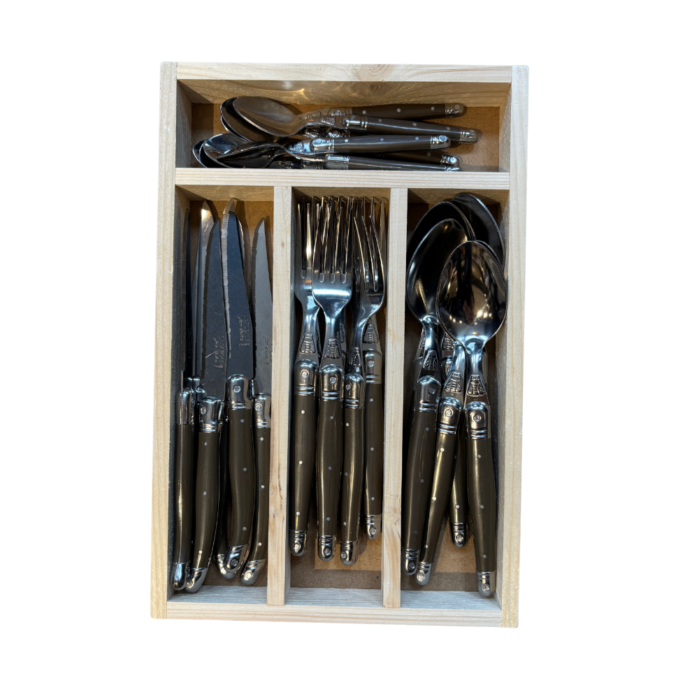 LAGUIOLE: SET CUCHILLERÍA 24 PIEZAS PEPPER