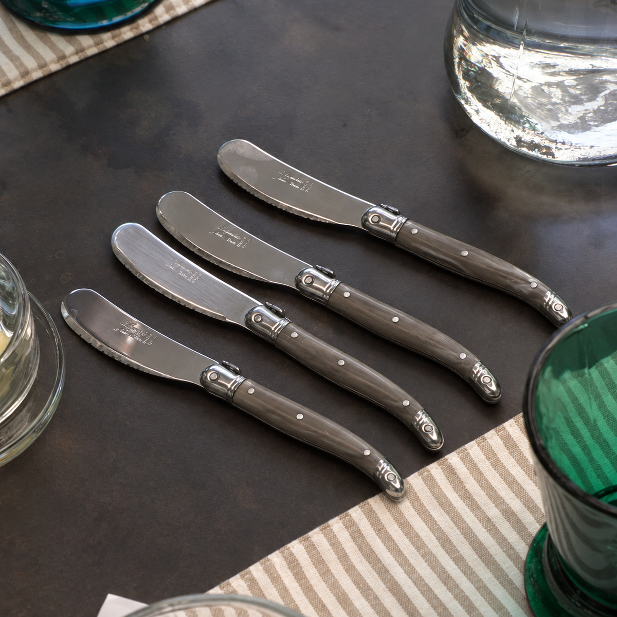 Set 4 cuchillos mantequilla Pepper Laguiole Jean Dubost