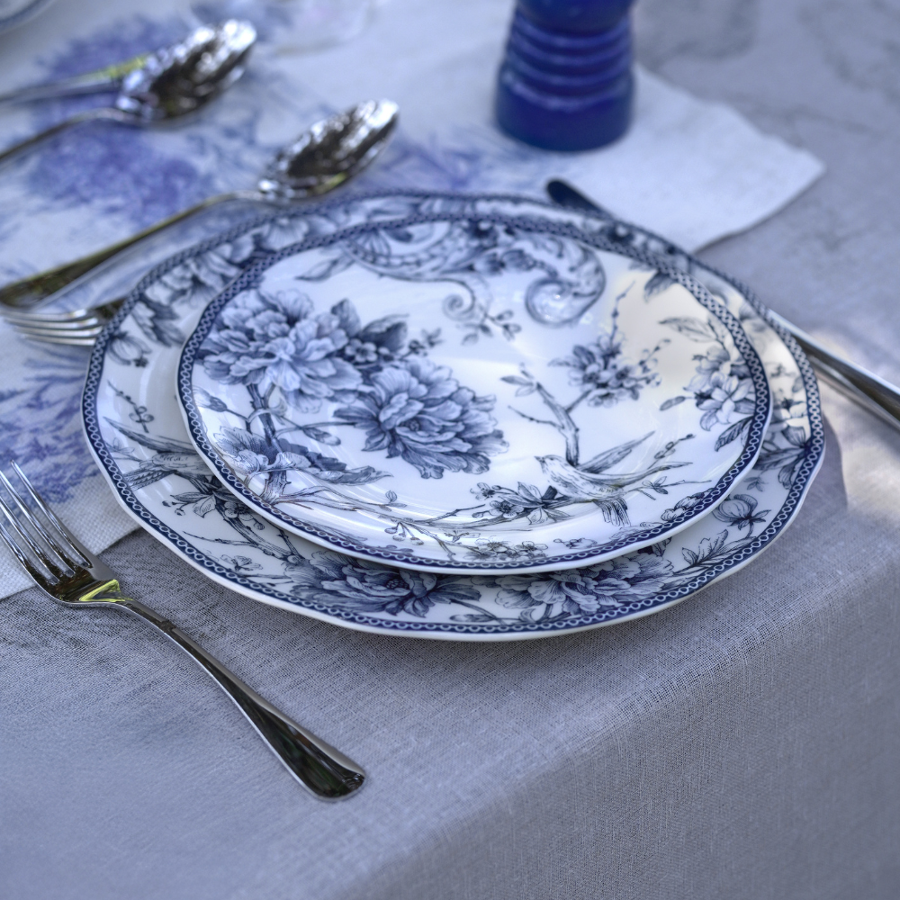 PREVENTA: Juego de porcelana 24 piezas Adelaide Blue