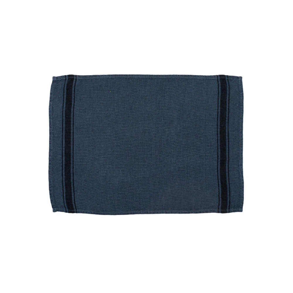 SET 6 SERVILLETAS/INDIVIDUALES LINO OLBIA DENIM