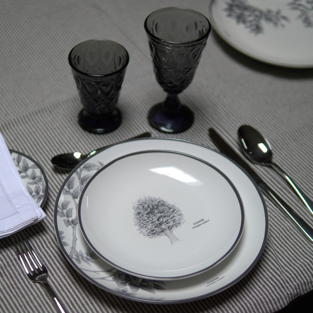 PACK DE VAJILLA COIHUE by Garuga 6 PERSONAS