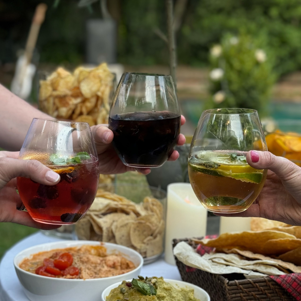 RIEDEL WINE FRIENDLY SET 4 COPAS SIN PIE